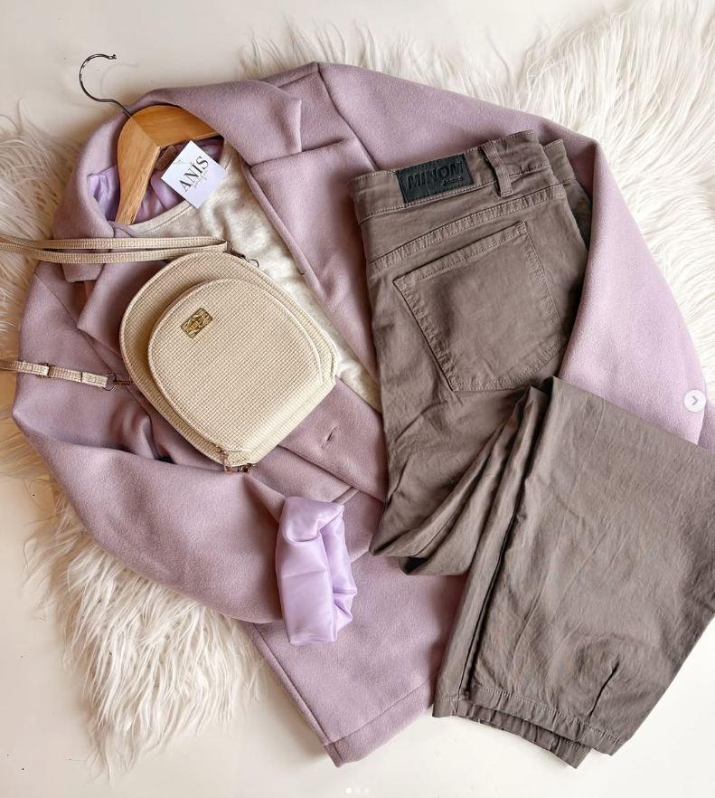 Campera lila pastel